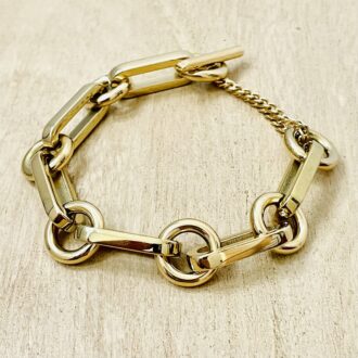 Bracelet ZAG Bijoux – Chaîne graphique dorée