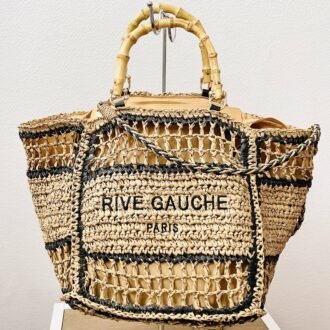 Cabas tressé “Rive Gauche” – Le must-have bohème chic de l’été