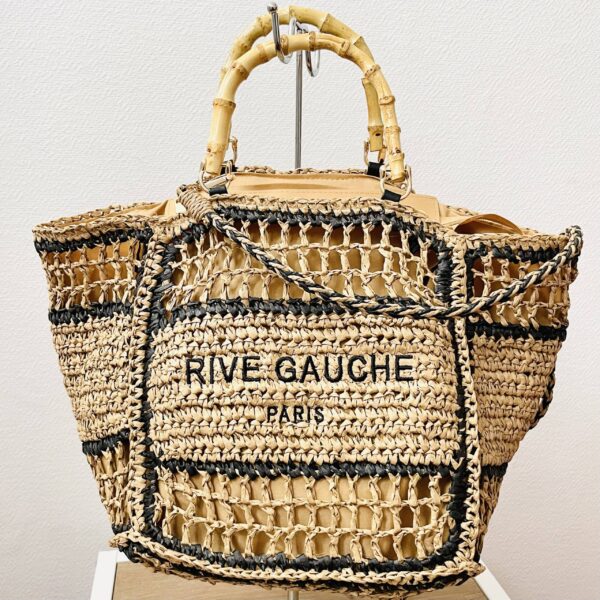 Cabas tressé “Rive Gauche” – Le must-have bohème chic de l’été